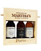 Martha's Miniature Giftbox Tawny Port Wine 3x5 cl 19%